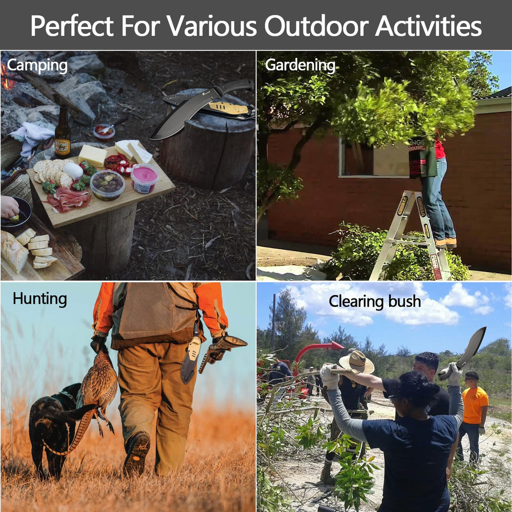 HX OUTDOORS next-to-gear scale comparison showing compact portability benefit