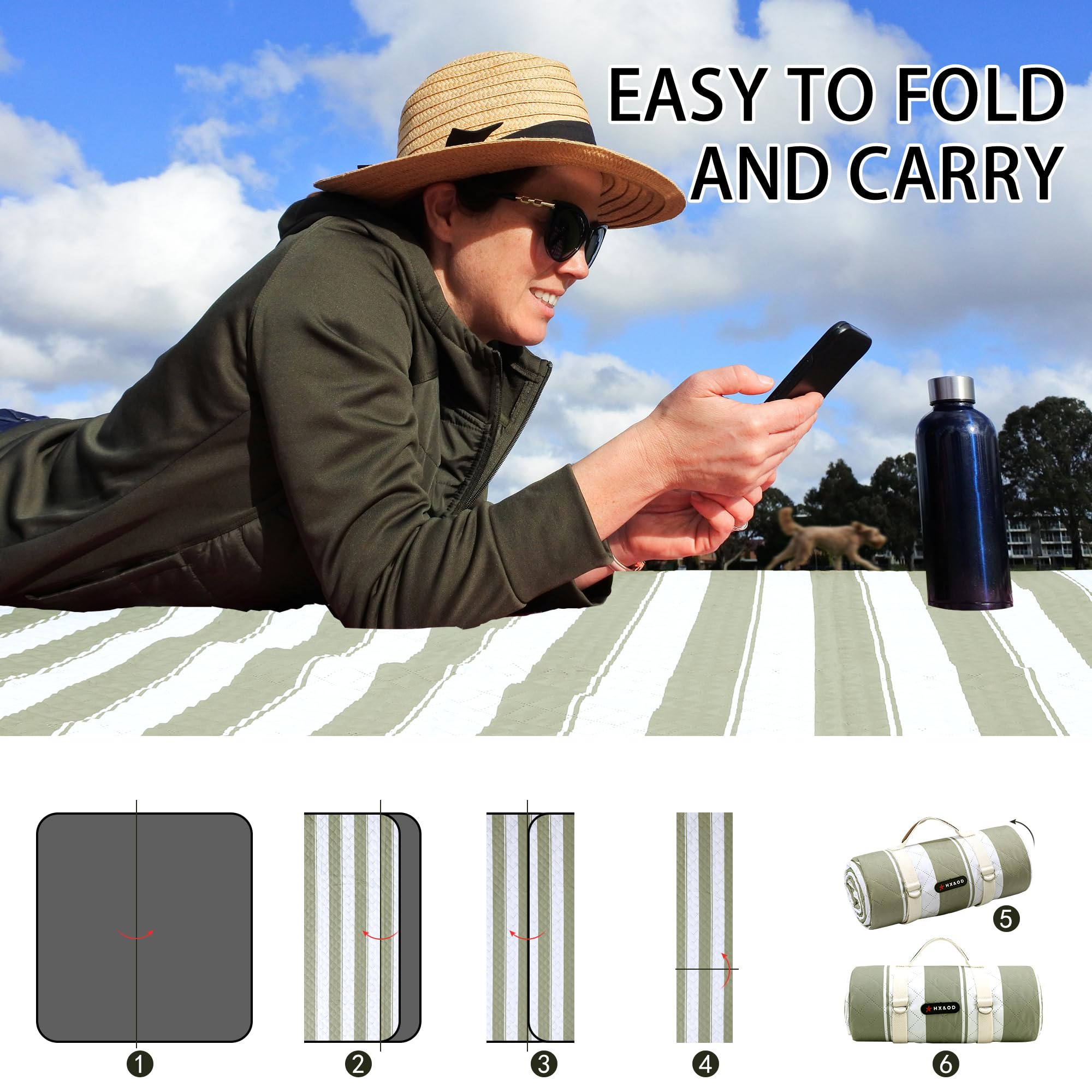HX&OD edge stitching close-up displaying durable layered construction