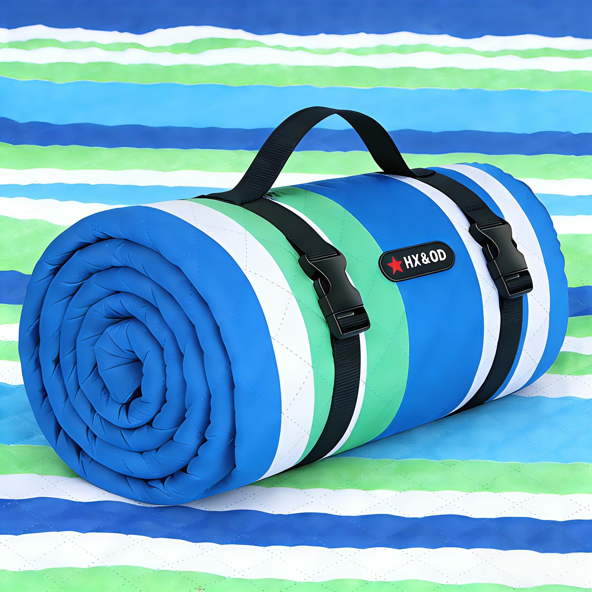 HX&OD front view of full 80x80 blanket showing roomy pattern and comfort