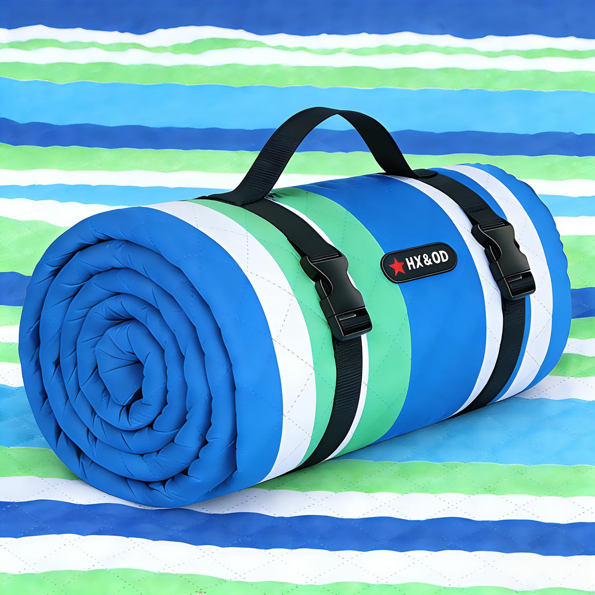 HX&OD front view of full 80x80 blanket showing roomy pattern and comfort