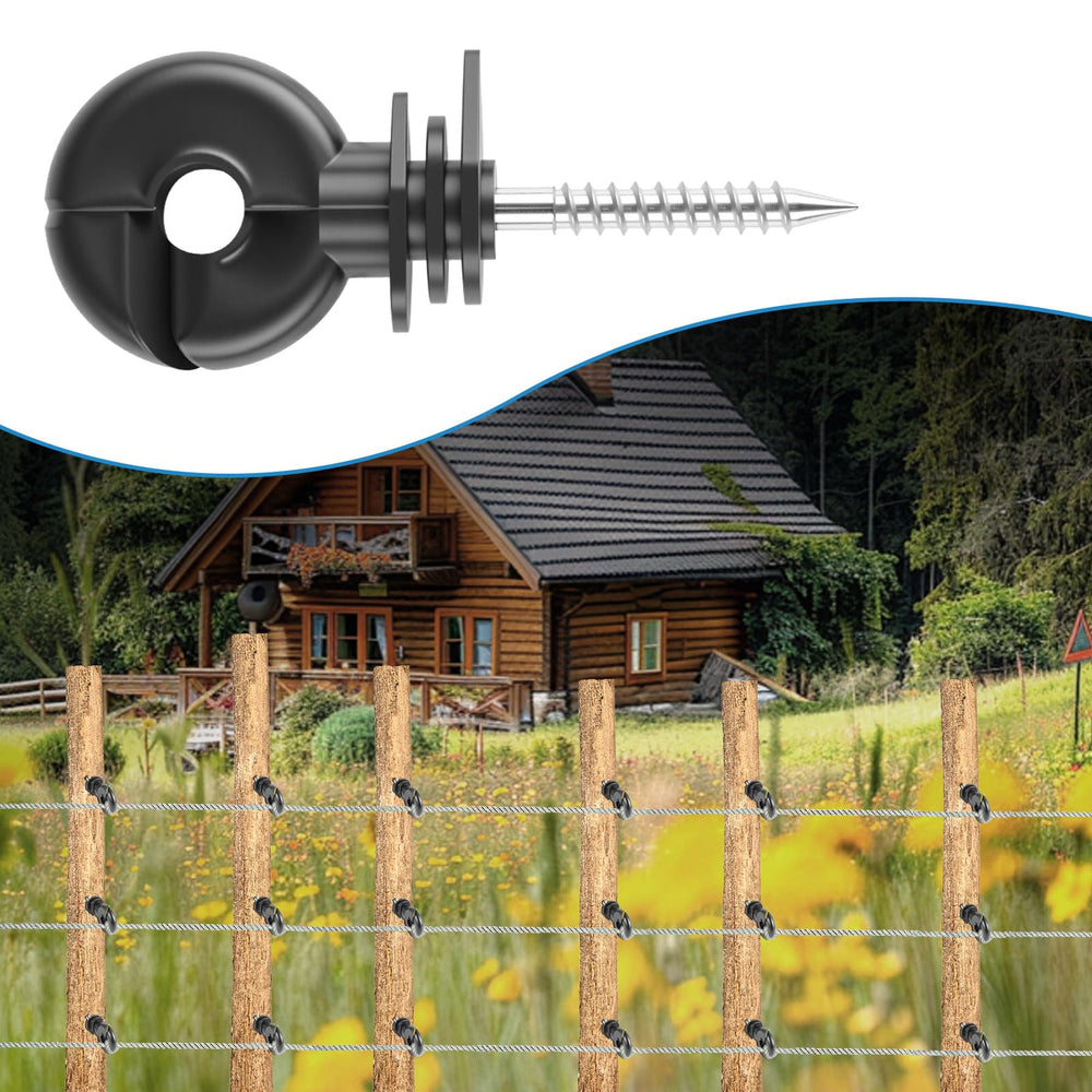 HXSEMAYIG installed on a wooden post spacing conductor off wood, reduced shorting benefit