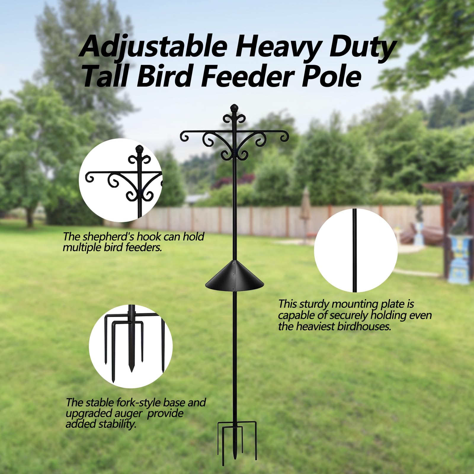 HXYQMMY Luzbirba five-prong base detail delivering superior stability in soil