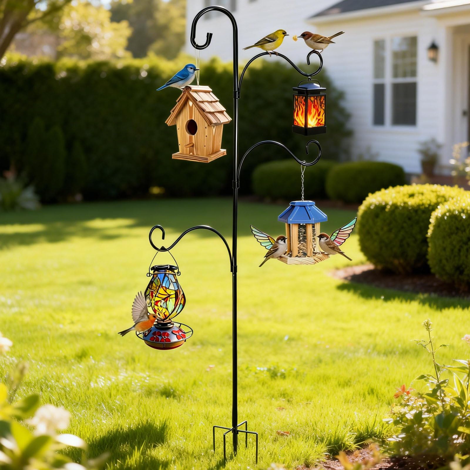 HXYQMMY pole styled with seasonal décor showing versatile display benefit