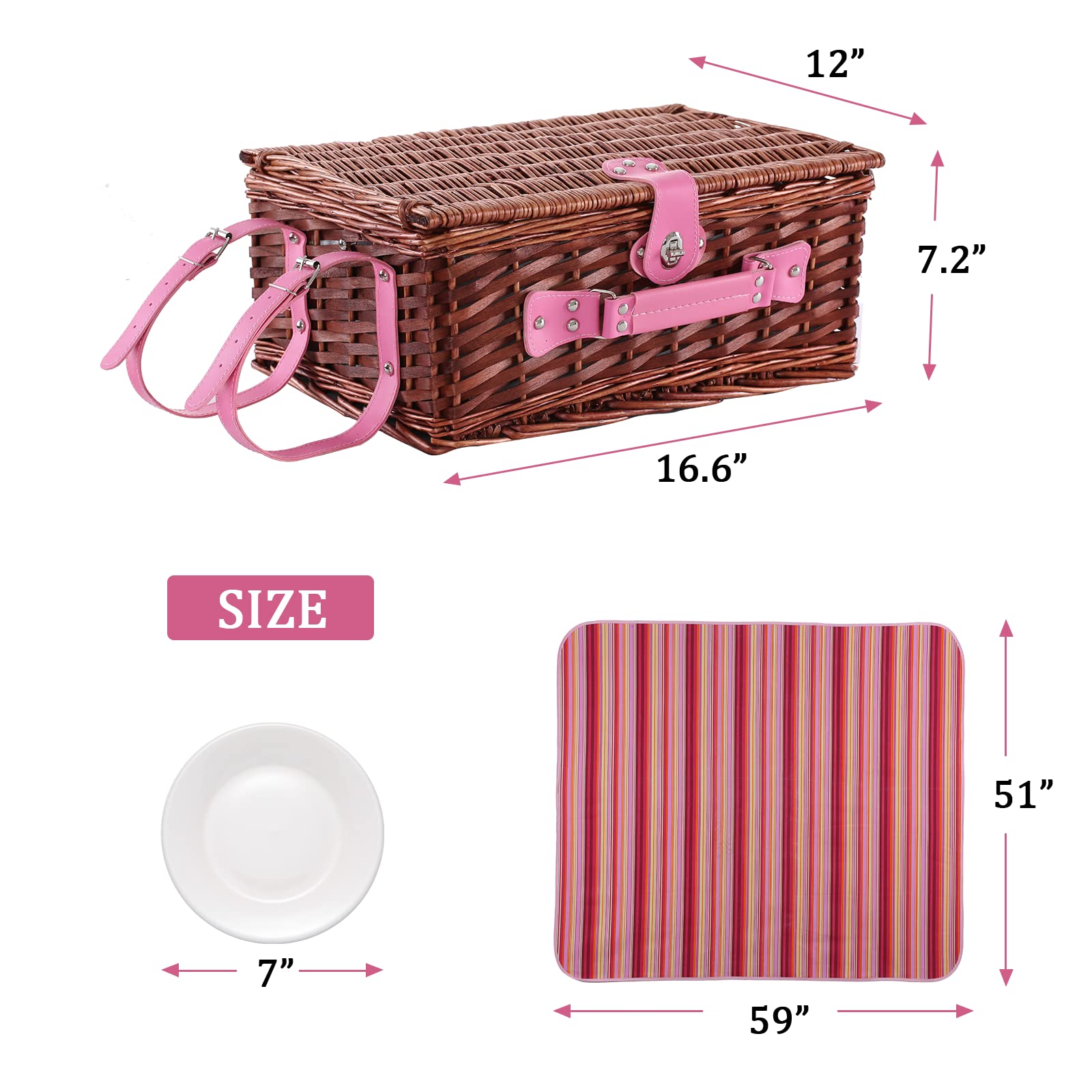 HYBDAMAI folded waterproof picnic blanket displayed for dry seating and protection