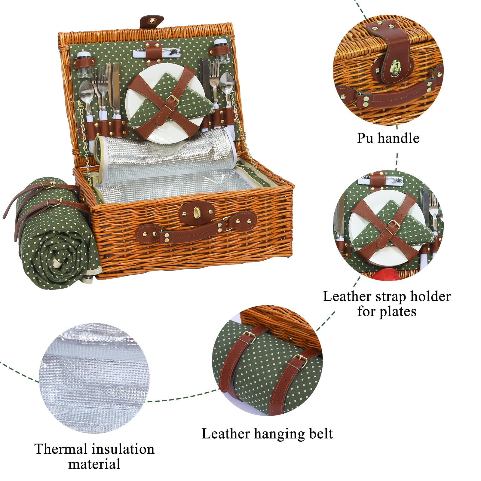 HYBDAMAI waterproof picnic blanket unfolded to keep ground dry and comfortable