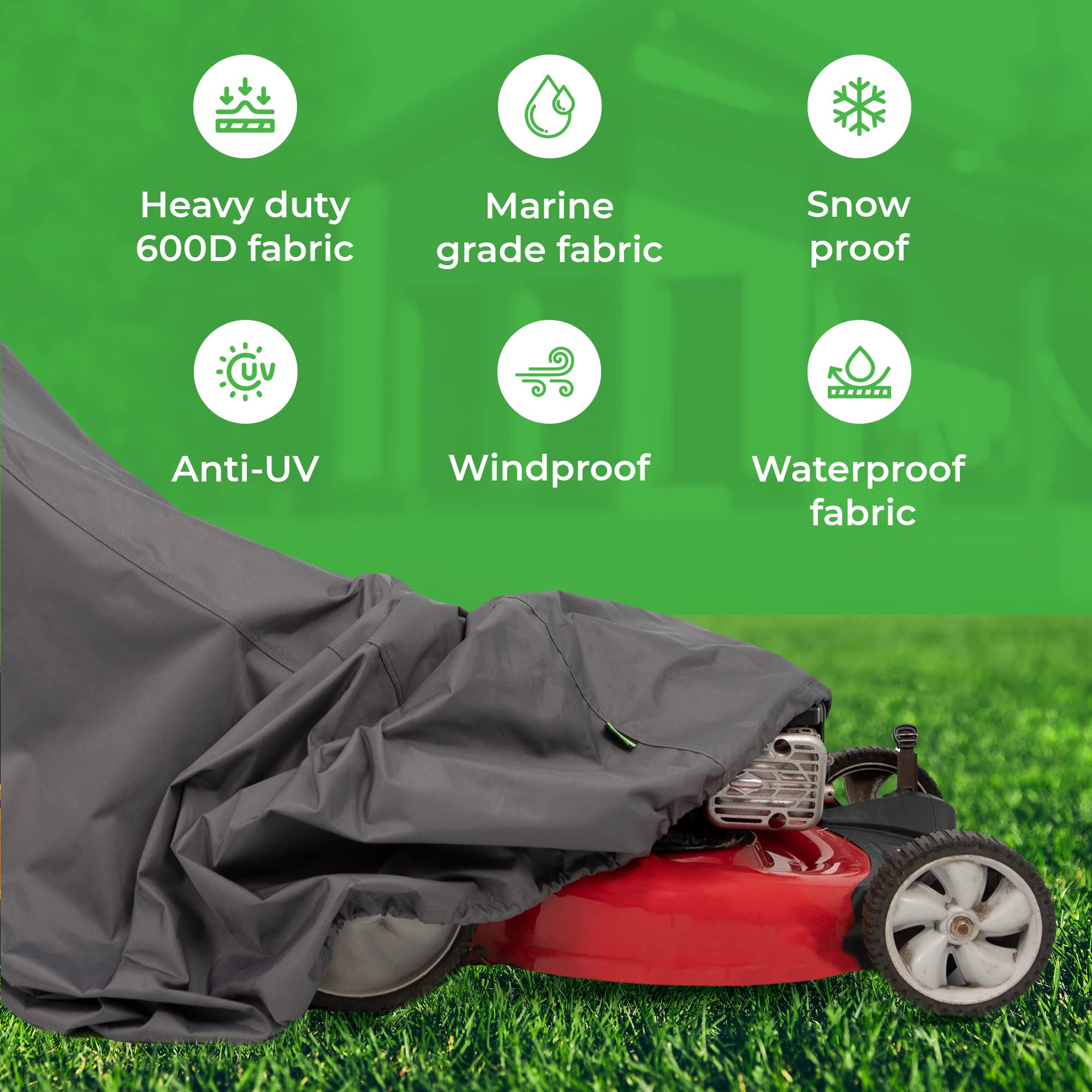 Hybrid Covers close-up of 600D fabric texture highlighting durability