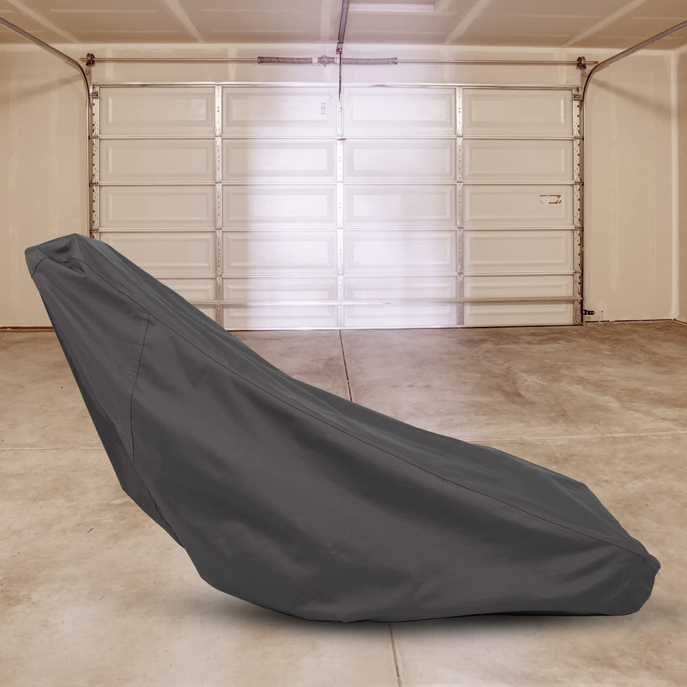 Hybrid Covers in yard setting protecting mower from sun and rain