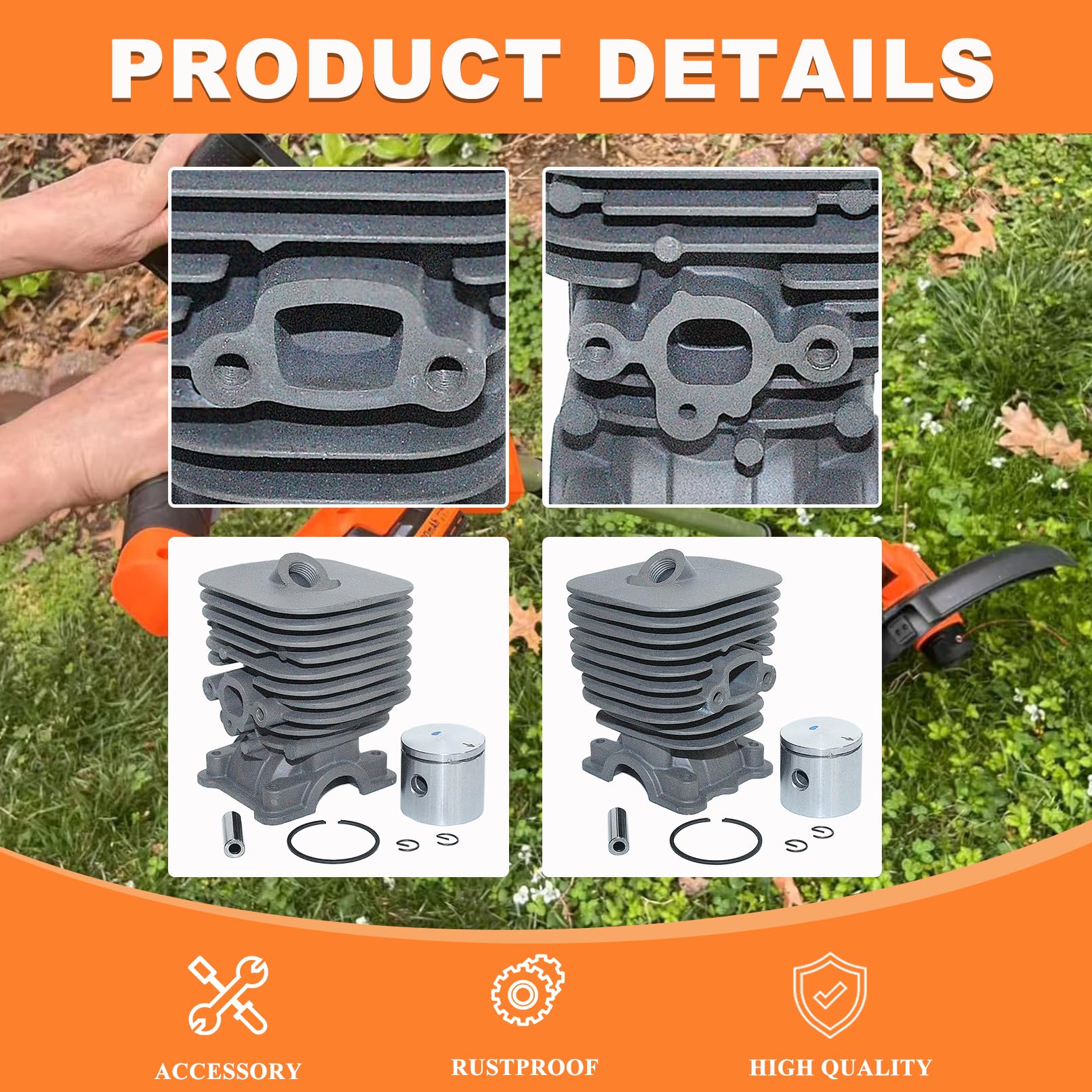 Hyceker crankshaft bearings and oil seals visual emphasizing smooth operation and oil retention