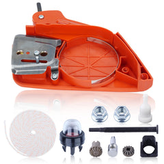 Hyceker clutch cover front view showing fit for Echo saws and reliable protection