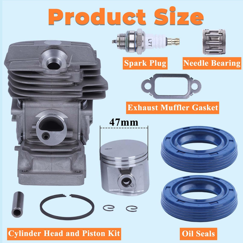Hyceker piston detail with rings and pin visible to assist correct installation