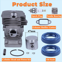 Hyceker piston detail with rings and pin visible to assist correct installation