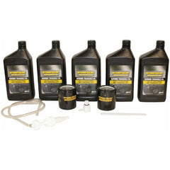 Hydro-Gear oil, filters, pump close-up showing quality and easier maintenance