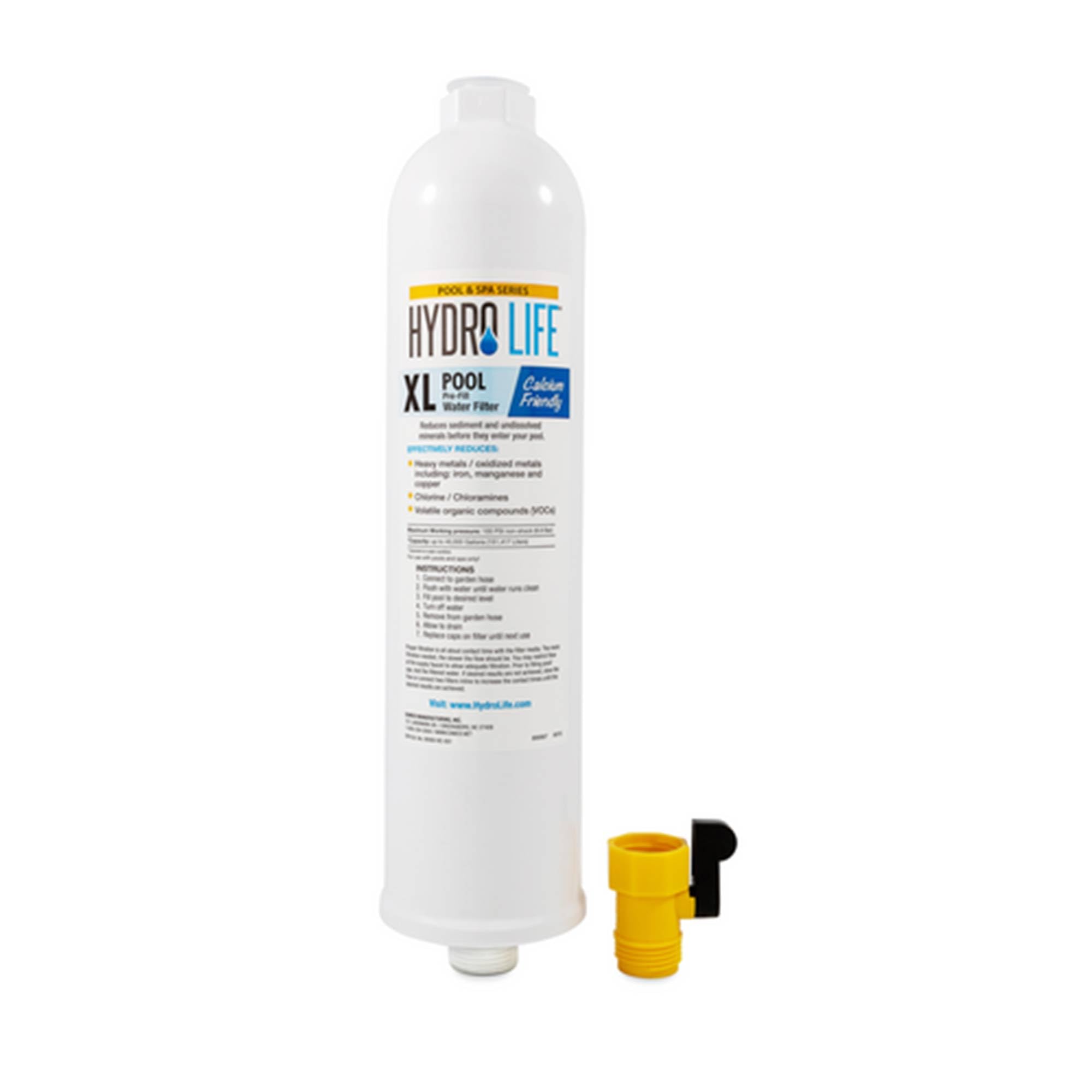 Hydro Life front connection showing hose attachment and secure seal benefit