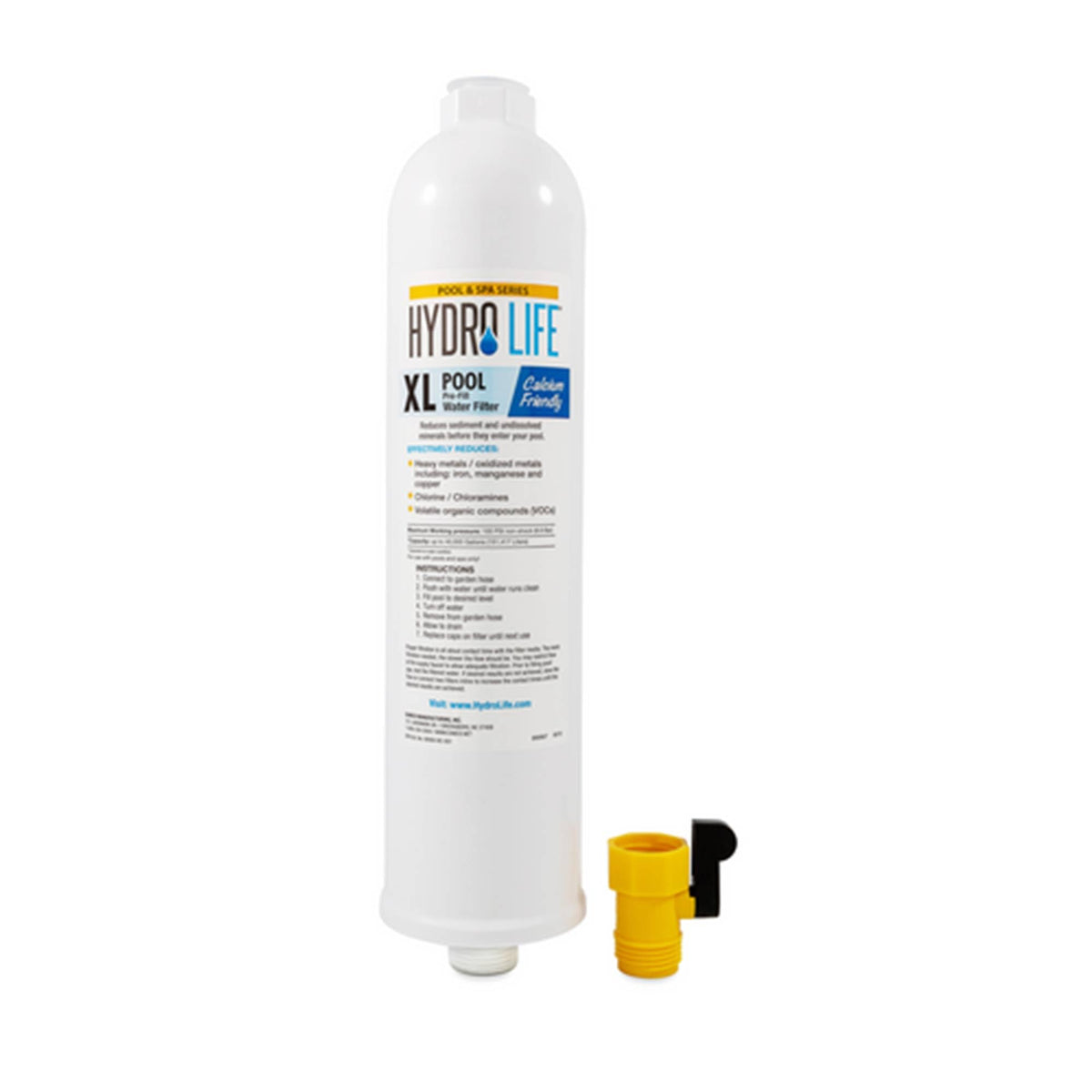 Hydro Life front connection showing hose attachment and secure seal benefit