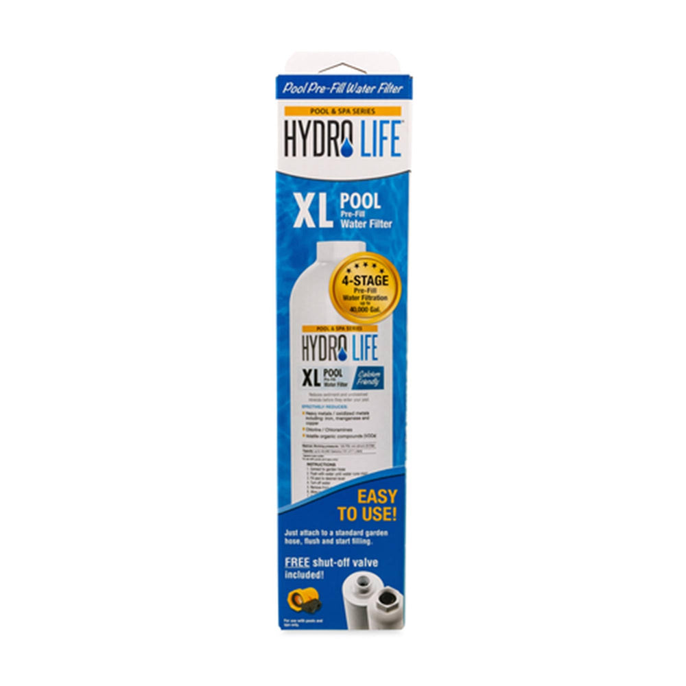 Hydro Life used at poolside showing stain prevention and easy filling