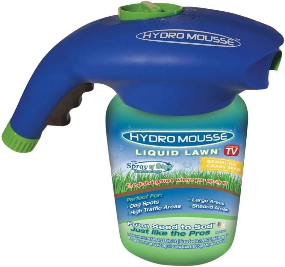 Hydro Mousse front canister with seed showing easy application benefit