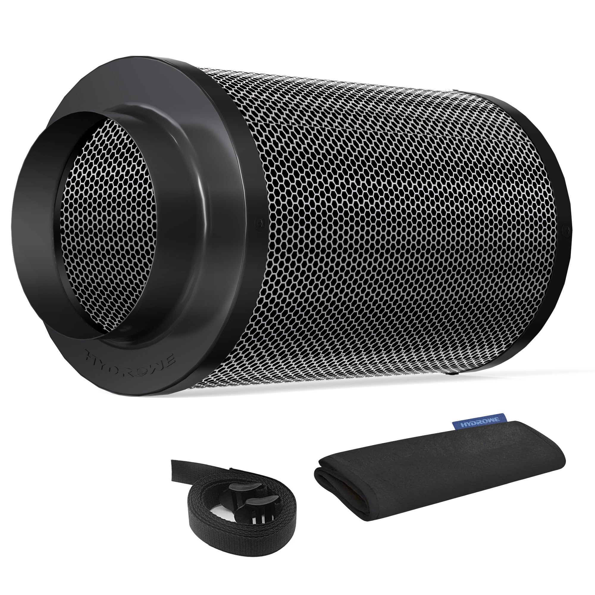 HYDROWE front view showing compact 6-inch filter and flange for easy installation