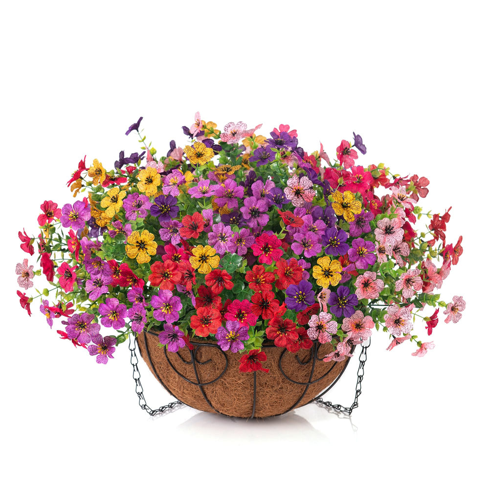 HyeFlora basket next to chair for scale demonstrating compact, impactful size
