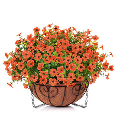 HyeFlora close-up of orange mums and daisies showing lifelike petal texture benefit