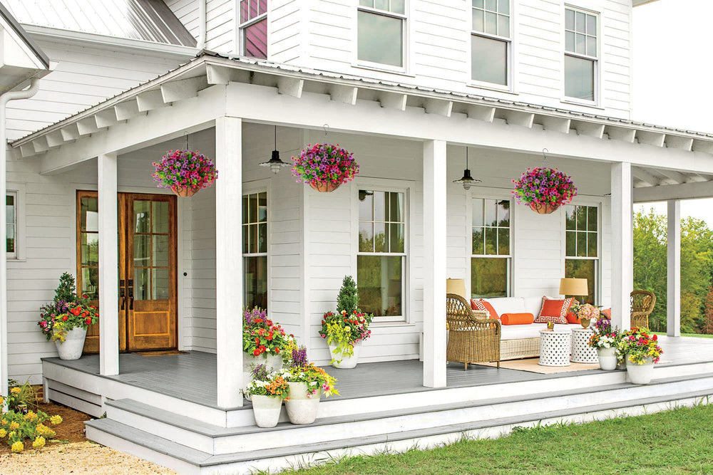 HyeFlora lifestyle balcony styling showing decorative effect and weather-ready look