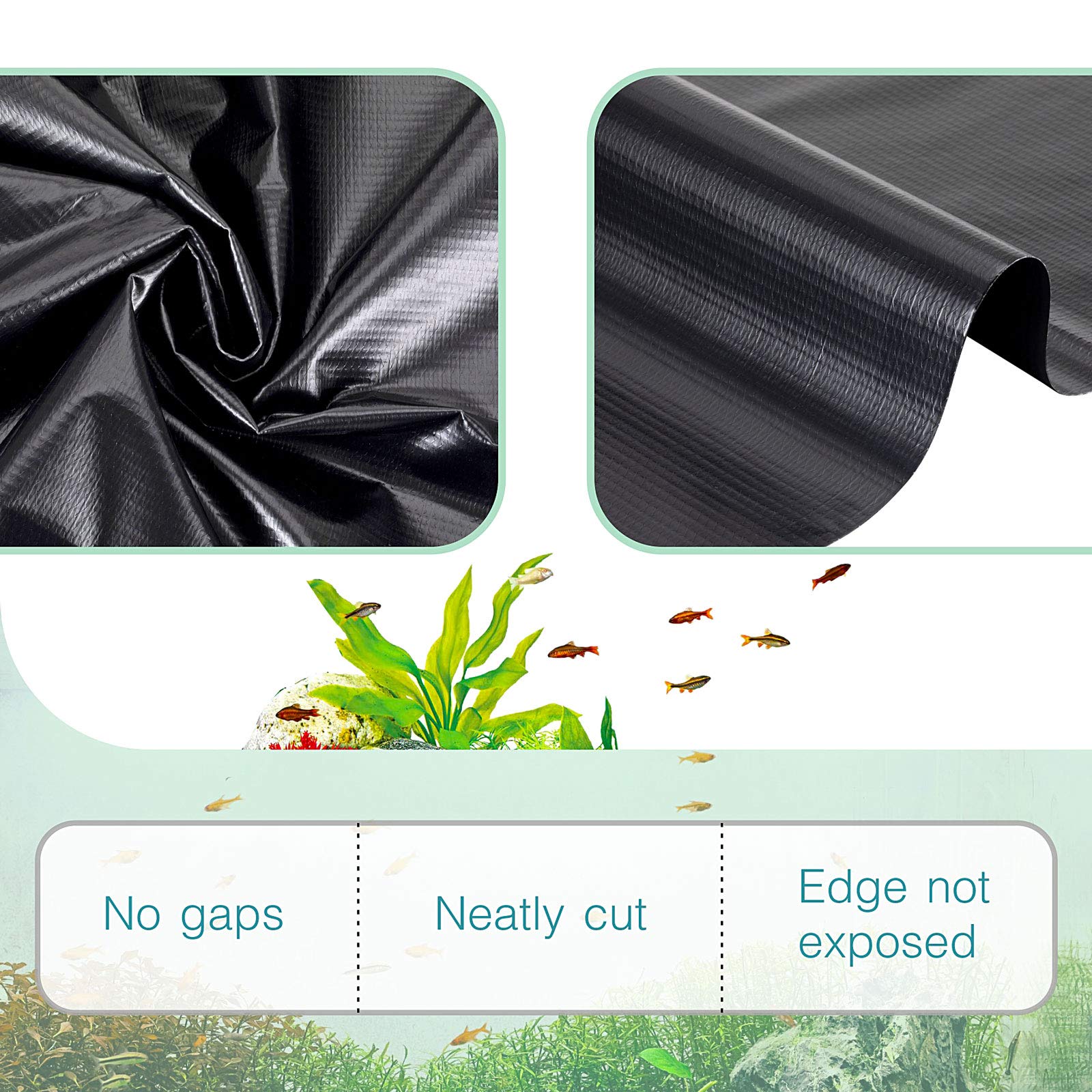 hygger installed pond overview illustrating smooth fit and aesthetic benefit
