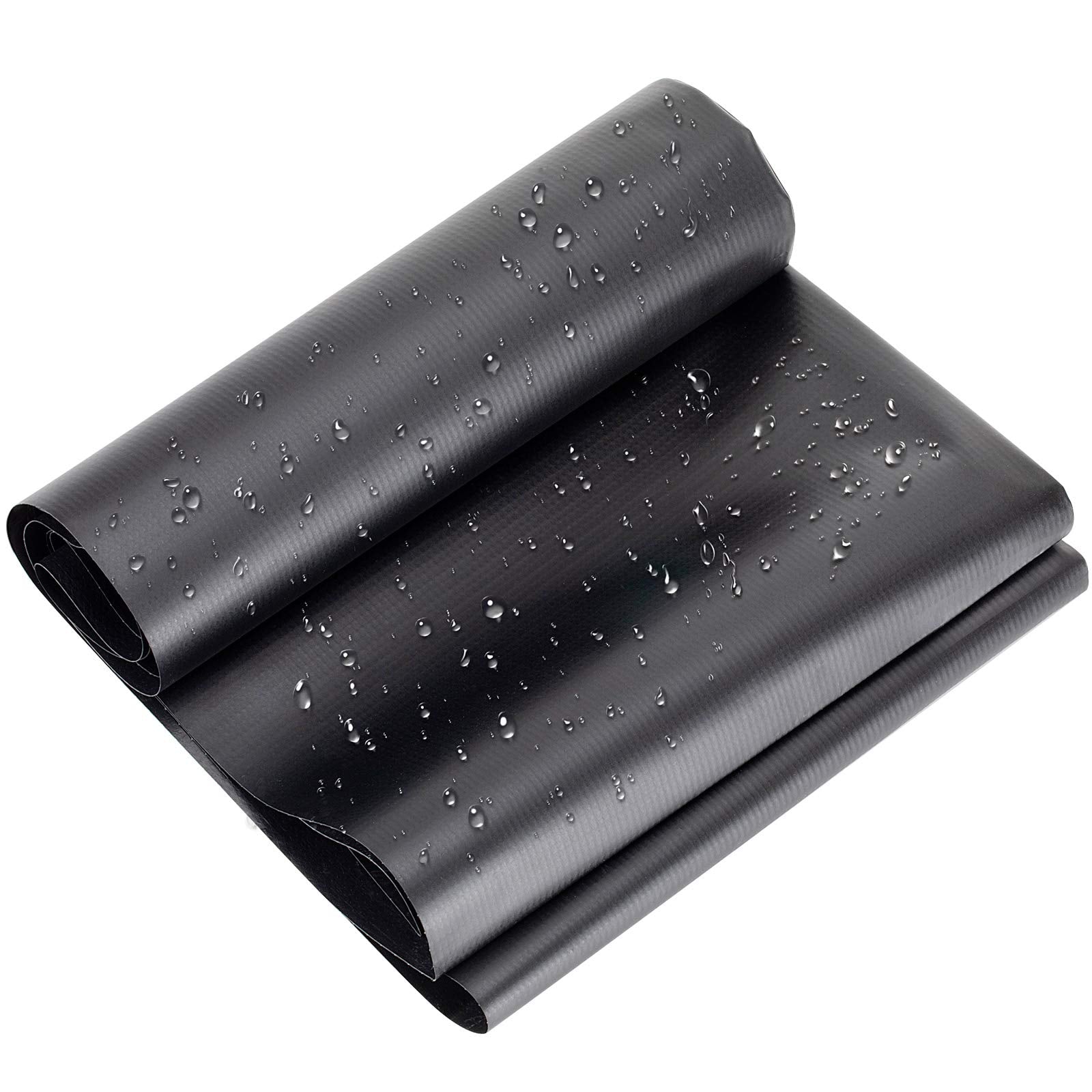 hygger pond liner unfolded showing full 7x10ft sheet for easy installation
