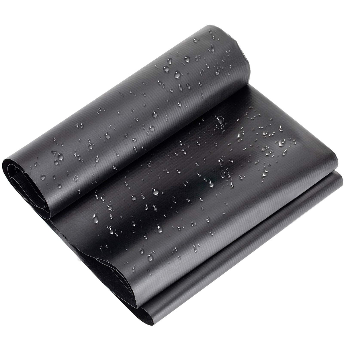 hygger pond liner unfolded showing full 7x10ft sheet for easy installation