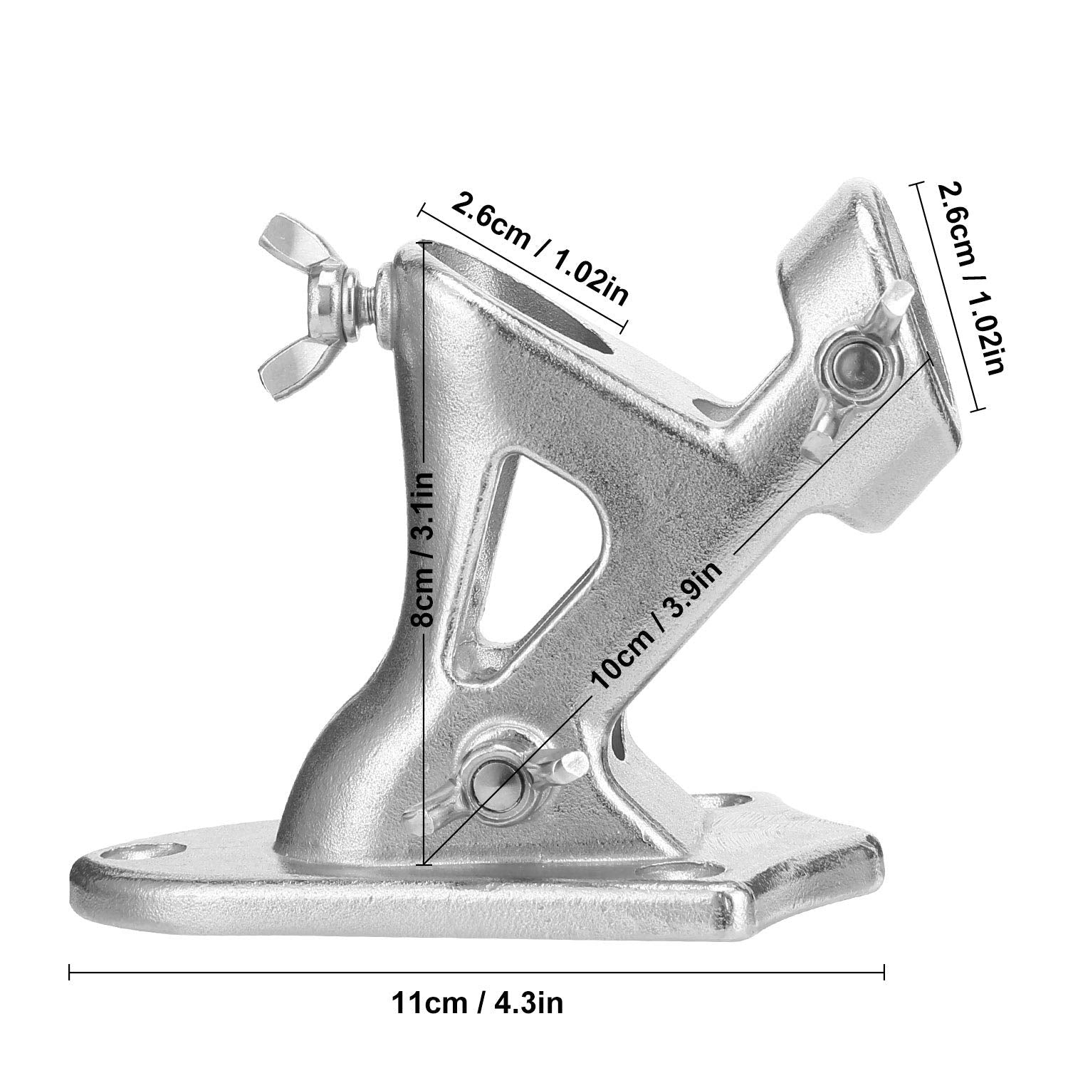 HYH HAOYIHAO close-up of three stainless lock nuts for secure pole hold