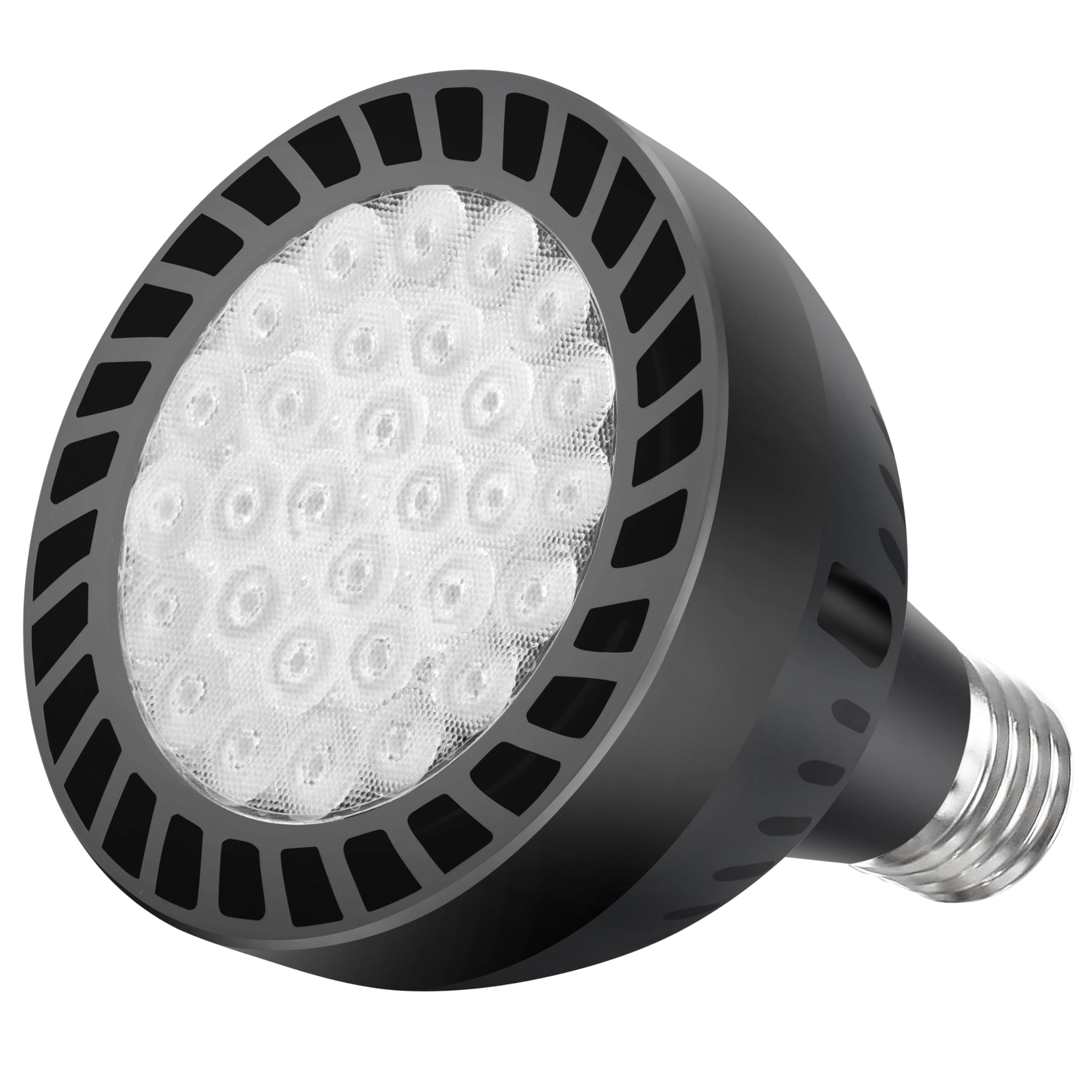 HYMIOR front view of 120V 50W LED pool light showcasing compact shape and fit
