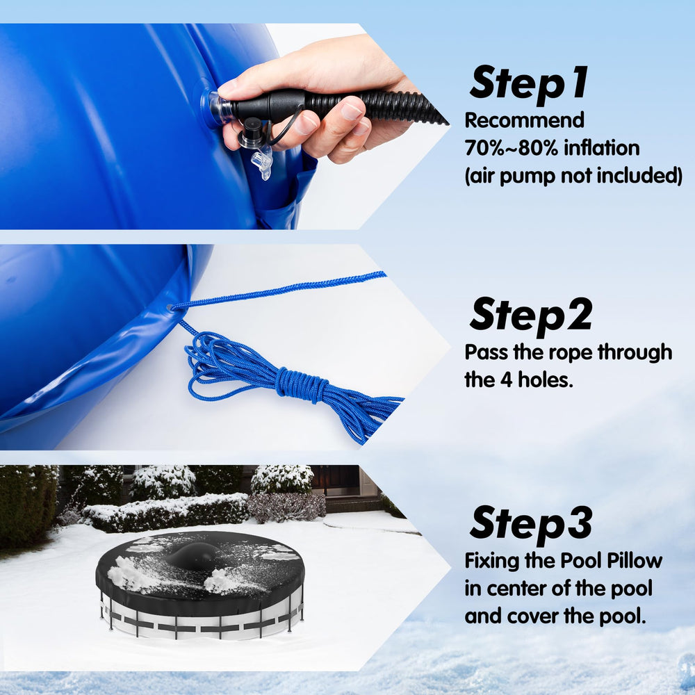 Hyperzoo lifestyle winter scene demonstrating pool wall pressure relief