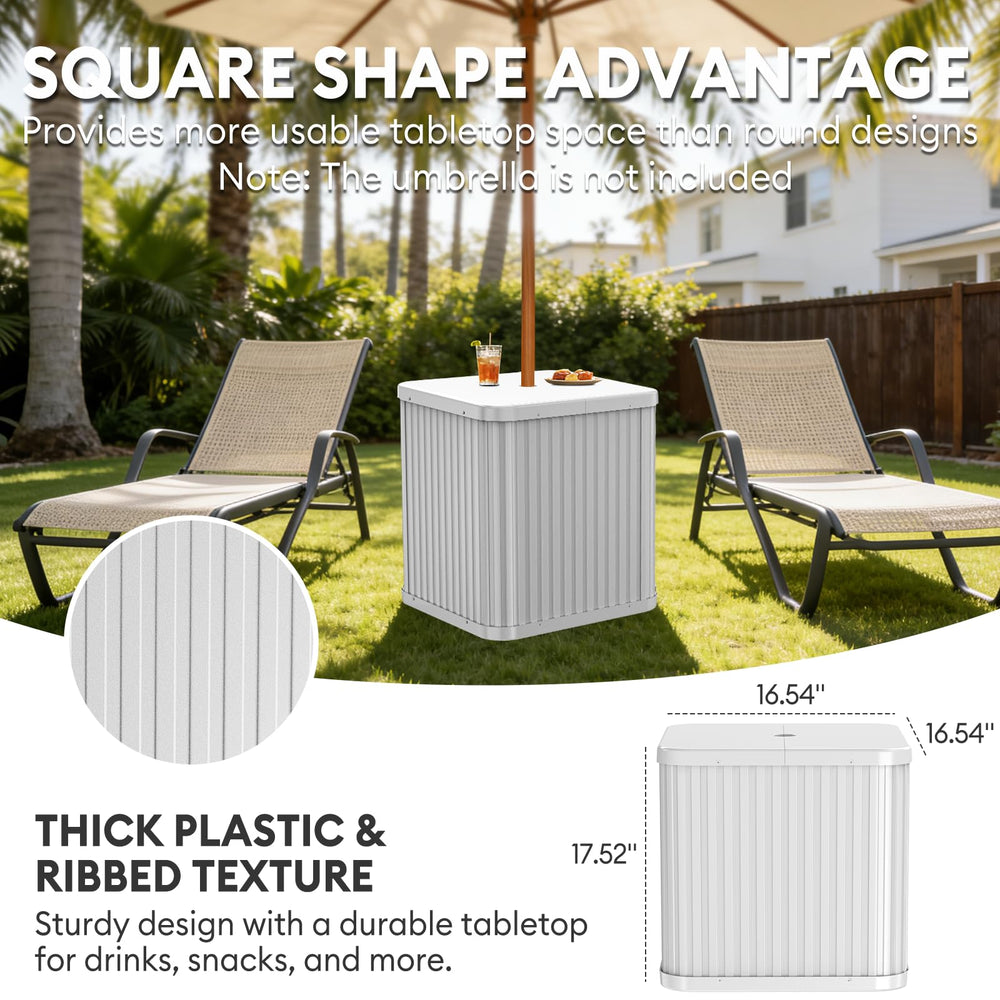 Hyperzoo open top cavity showing storage option and tidy outdoor organization
