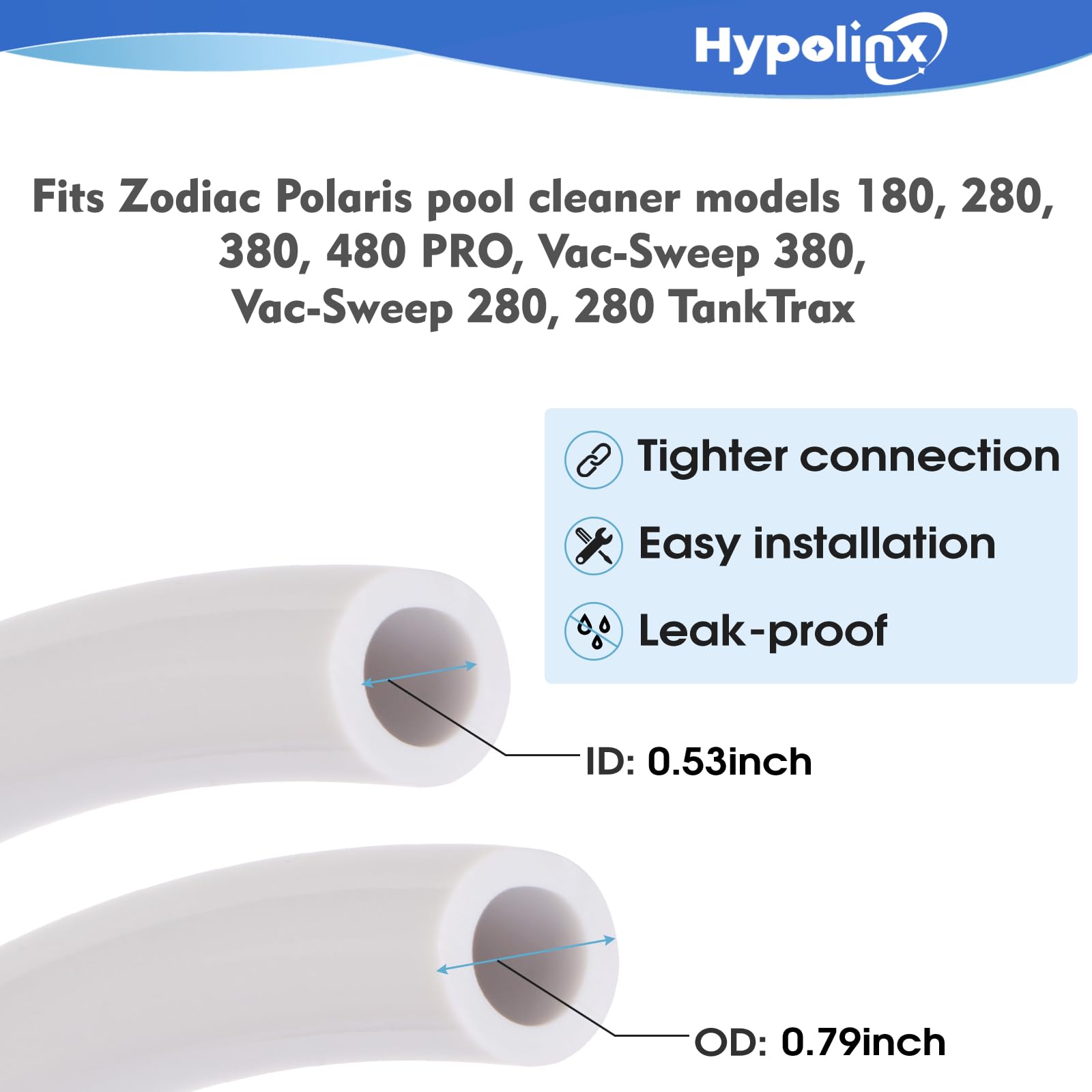 Hypolinx close-up of hose texture showing flexible rubber-enhanced PVC for kink resistance