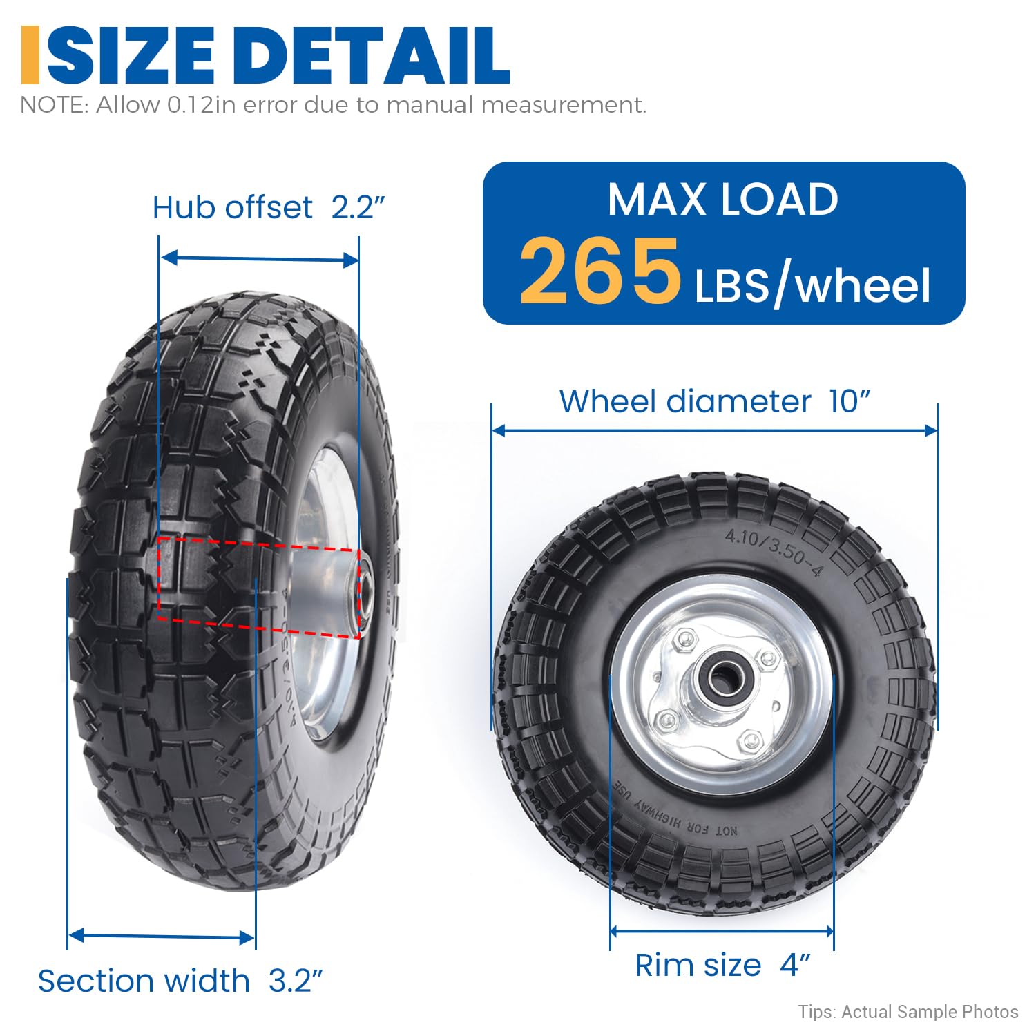 Hyssk wheel on garden wagon in yard showing reliability during outdoor tasks