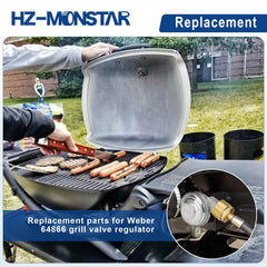 HZ-MONSTAR installed on Weber Q1200 demonstrating restored burner performance
