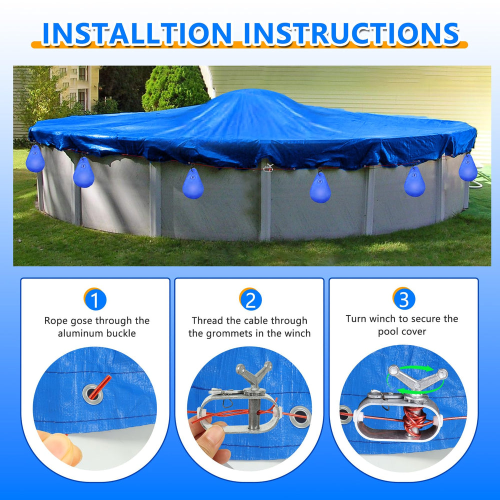 HZCGJMY galvanized winch detail enabling tight, reliable cover tension