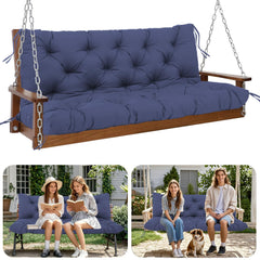 HZMGPCM front view of 60-inch navy blue cushion showing full coverage and tidy finish