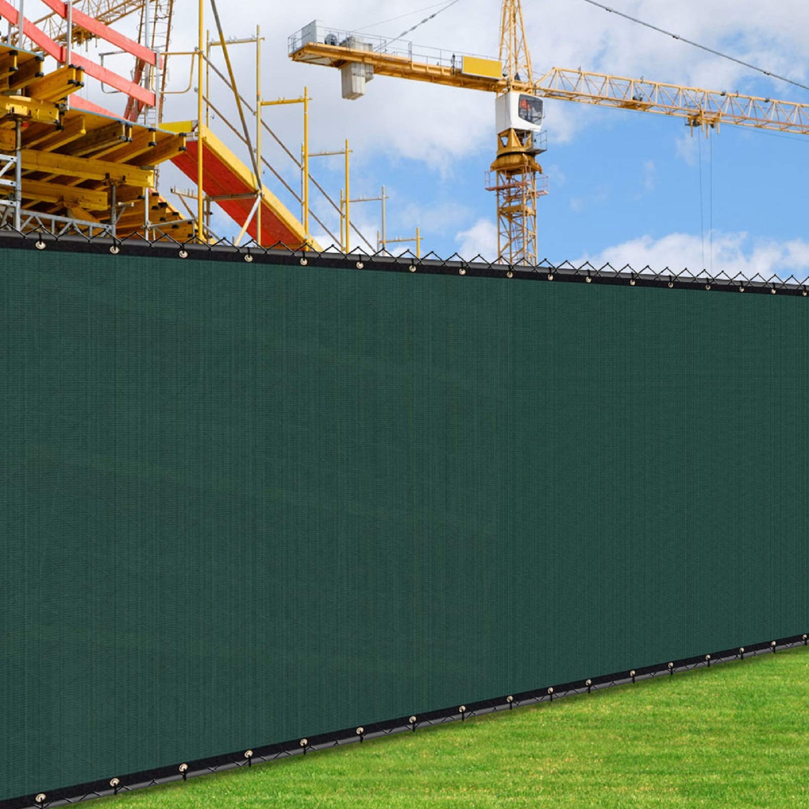 i COVER front view of full 5x50ft panel showing full coverage and privacy