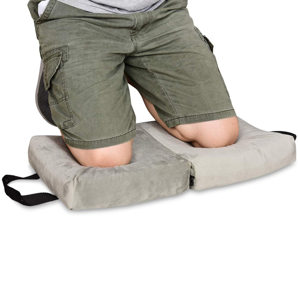 i frmmy front view of kneeling pad showing brand and full surface for comfort
