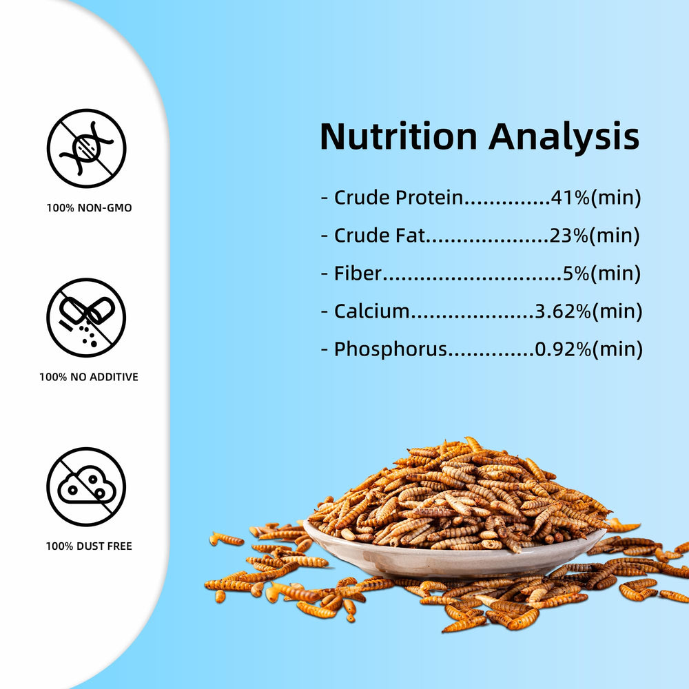 I LOVE WORMS bag label and nutrition facts highlighting natural non-GMO benefit