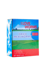 I LOVE WORMS front packaging 10 lb bag shows clear brand and long-lasting storage benefit
