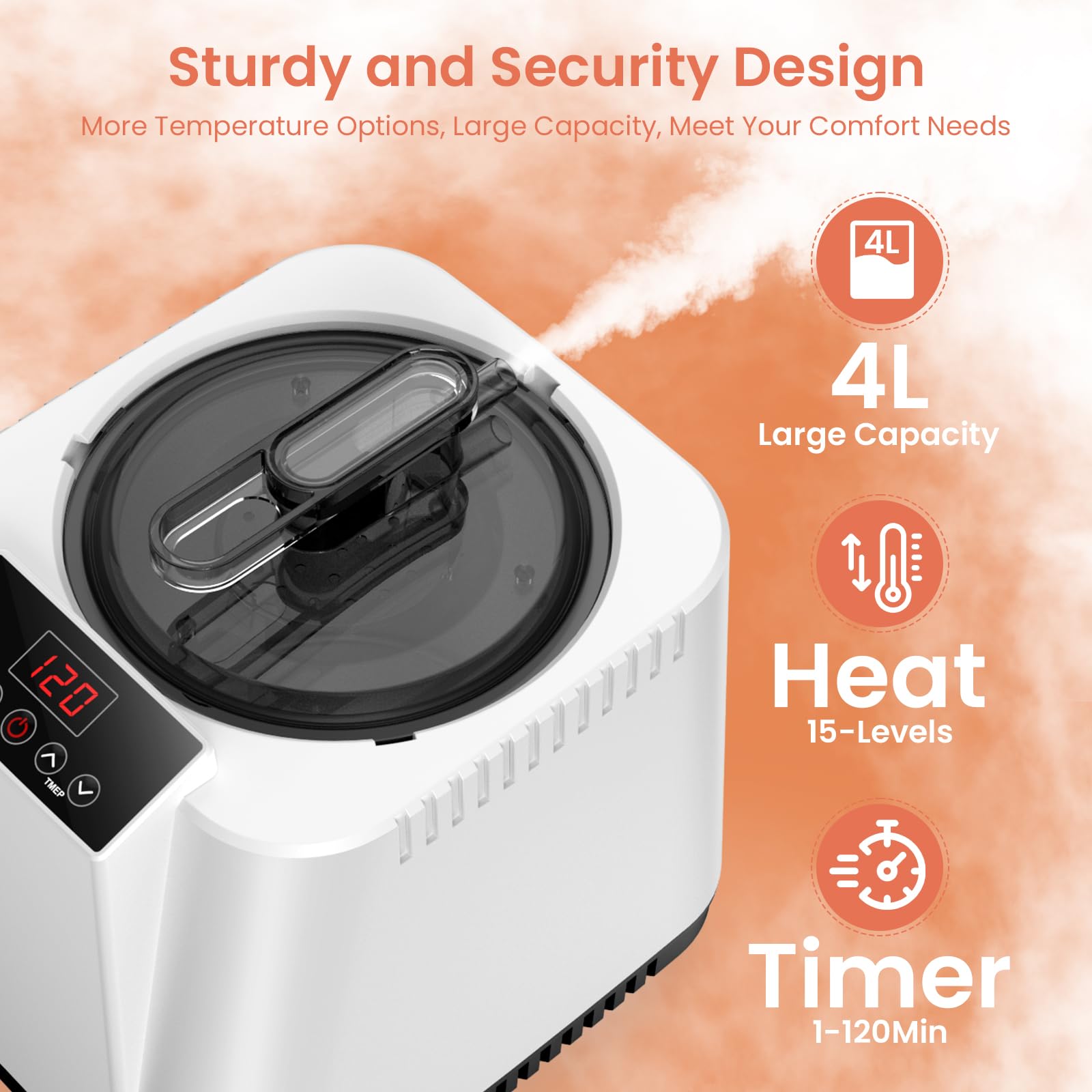 I-THERA-U remote control and display for convenient hands-free steam adjustments