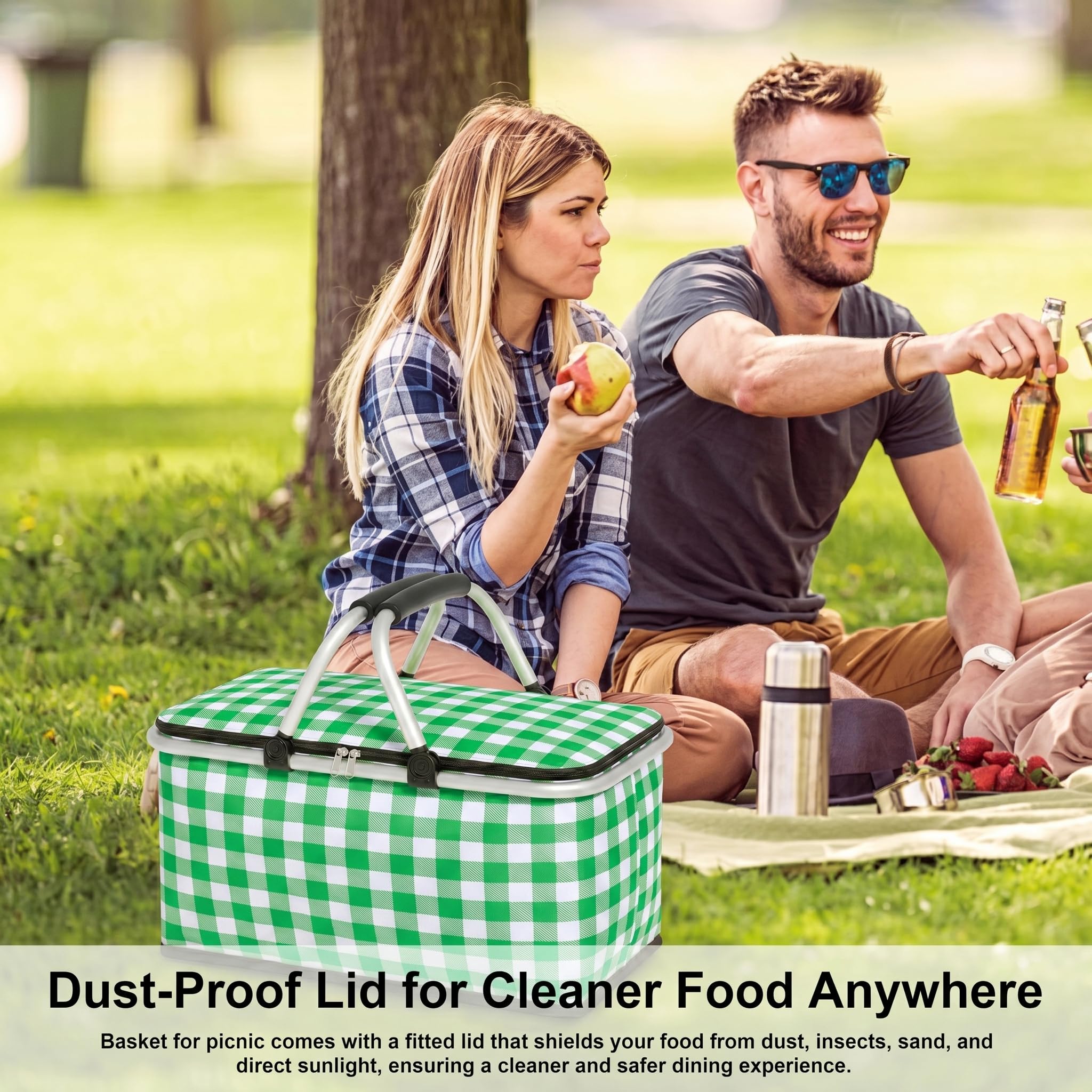 IACTIVE closed dust-proof lid detail protecting food from debris and insects