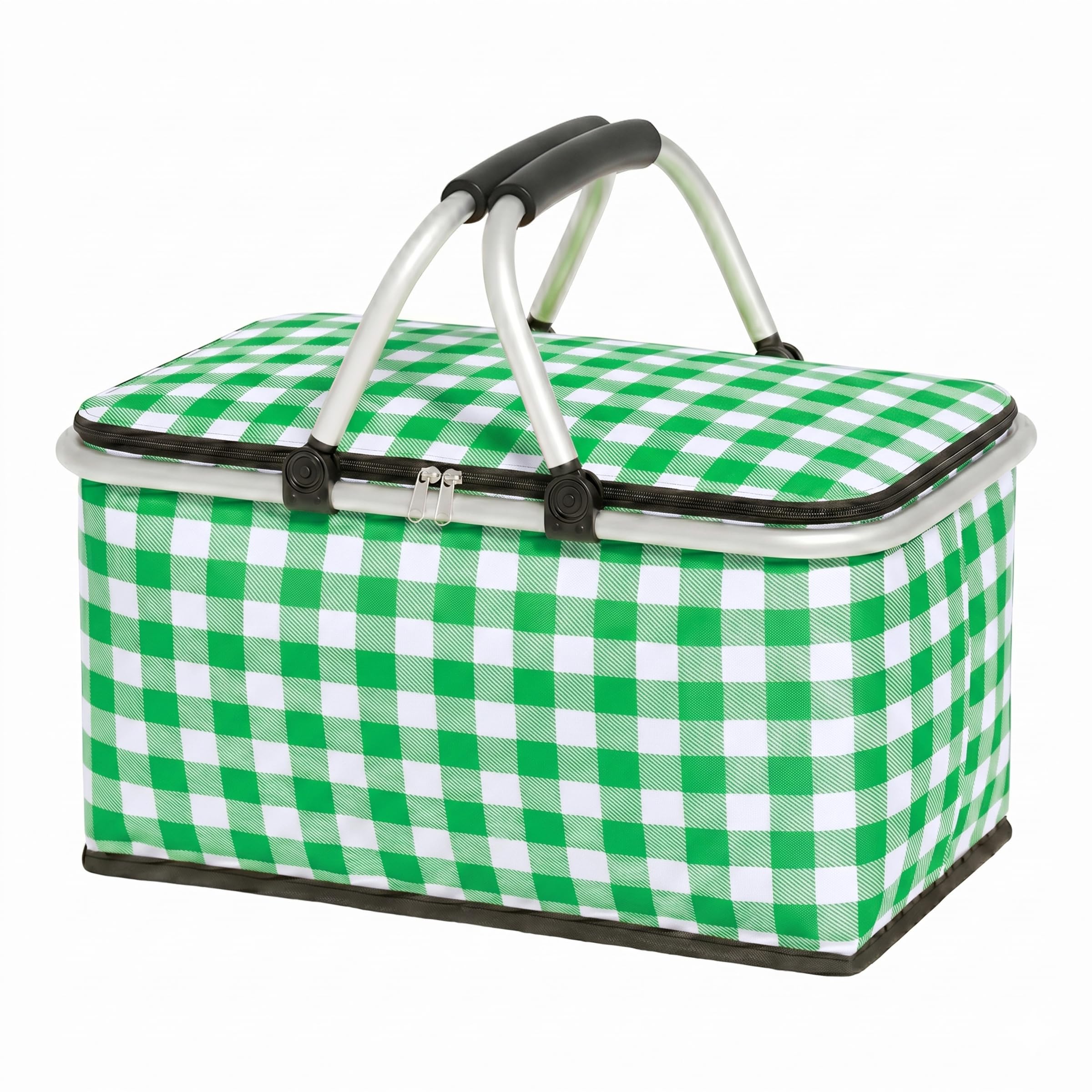 IACTIVE front view green grid showing roomy 30L capacity and design benefit