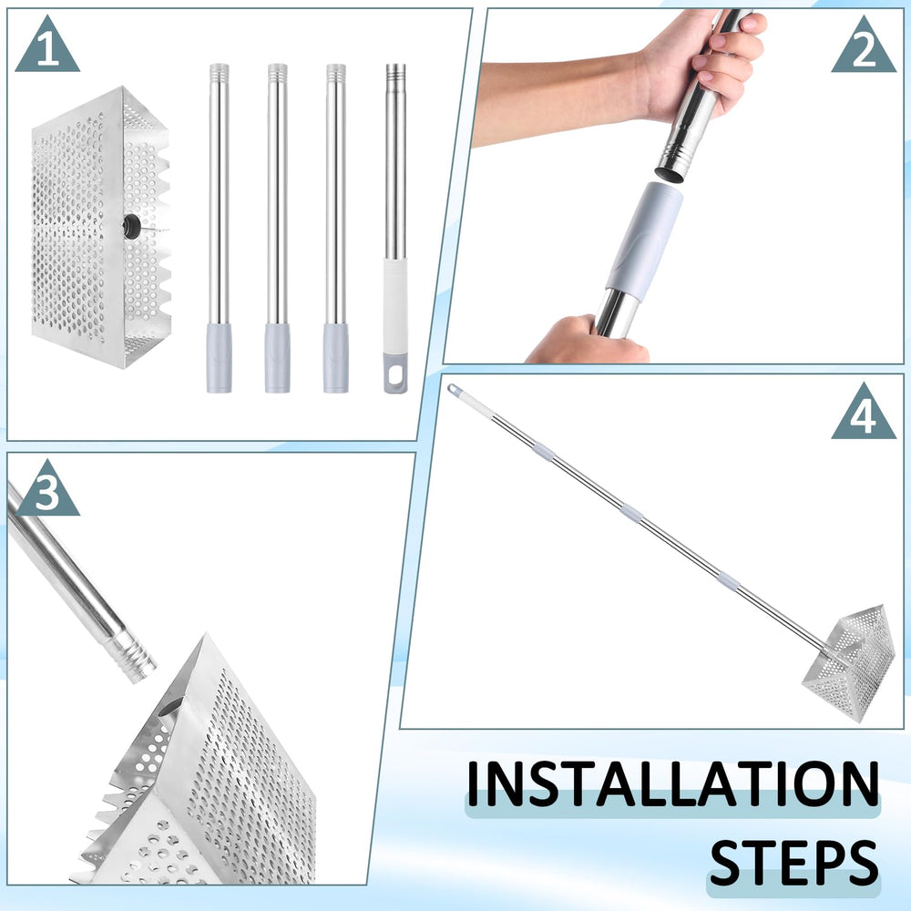 IAOVAW disassembled rake packed in car trunk for easy travel convenience