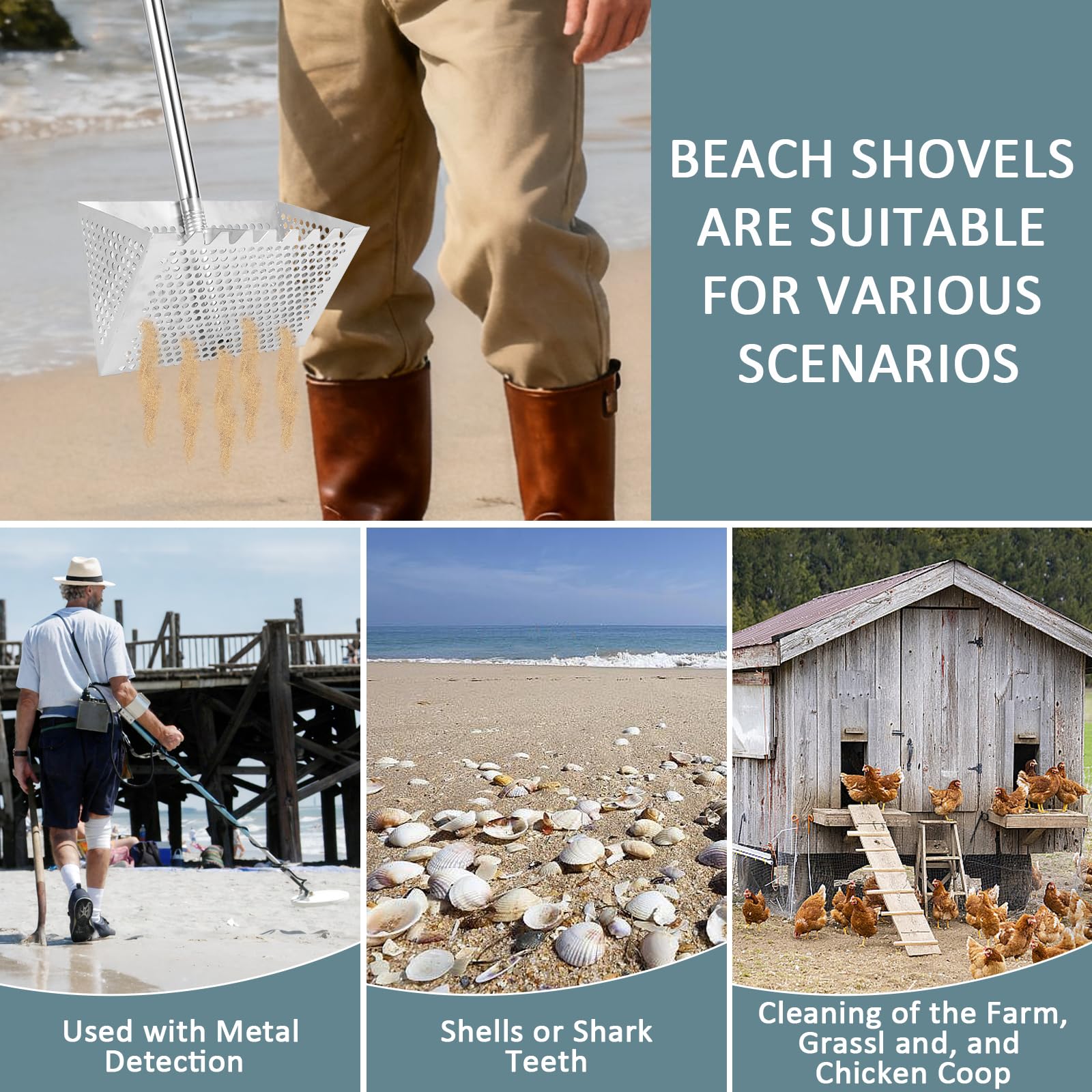 IAOVAW sifter holding shells and teeth demonstrating efficient separation