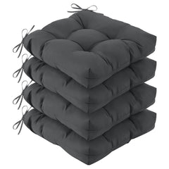 IASEAHK front view of four dark grey cushions showing neat edges and fit benefits