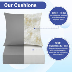 IASEAHK back cushion detail with handle and hidden zipper for easy transport