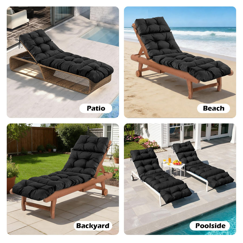 IASEAHK lifestyle shot of cushion on a porch chaise demonstrating relaxed outdoor seating appeal