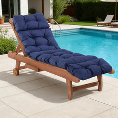 IASEAHK front view of navy chaise cushion showing clean fit and comfort