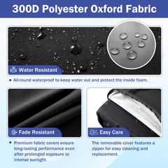IASEAHK foam cross-section demonstrating dense 30D support for long-lasting comfort